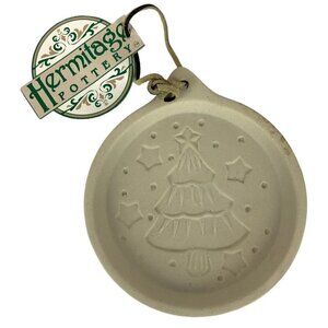 Hermitage Pottery Christmas Tree Cookie Mold Stoneware 1999